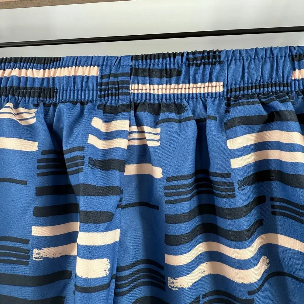 Oiselle Shorts Size 4 Womens Running Athletic Run Lined Mesh Athletic Blue Print